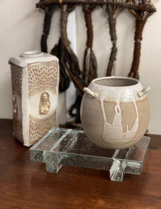 Vintage Signed Mid Century Modern Studio Pottery Vase (Available by online purchase only)