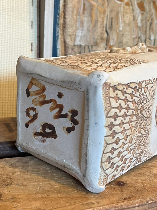 Vintage Signed Mid Century Modern Studio Pottery Vase (Available by online purchase only)