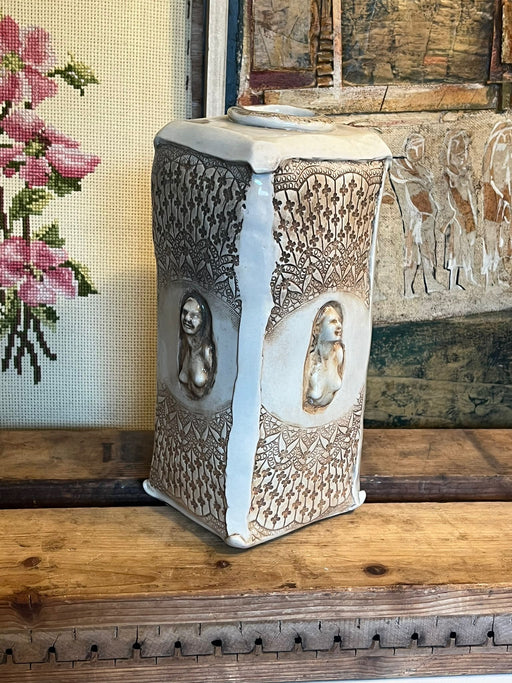 Vintage Signed Mid Century Modern Studio Pottery Vase (Available by online purchase only)