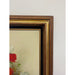 Vintage Signed Original Floral Painting in Wood Frame
