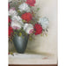 Vintage Signed Original Floral Painting in Wood Frame