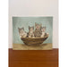 Vintage Signed Original Painting of Kittens in a Basket