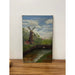 Vintage Signed Original Painting on Canvas of Windmill Landscape.