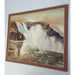 Vintage Signed Waterfall and Hunter Landscape Artwork