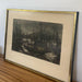 Vintage Signed and Framed Etching Print by Suzanne Rauacher of Abstract Sailboats.