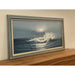Vintage Signed and Framed Original Painting of Seascape With Waves on Canvas
