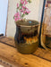 Vintage Signed handmade mid century modern pottery with unique glaze.(Available by online purchase only)