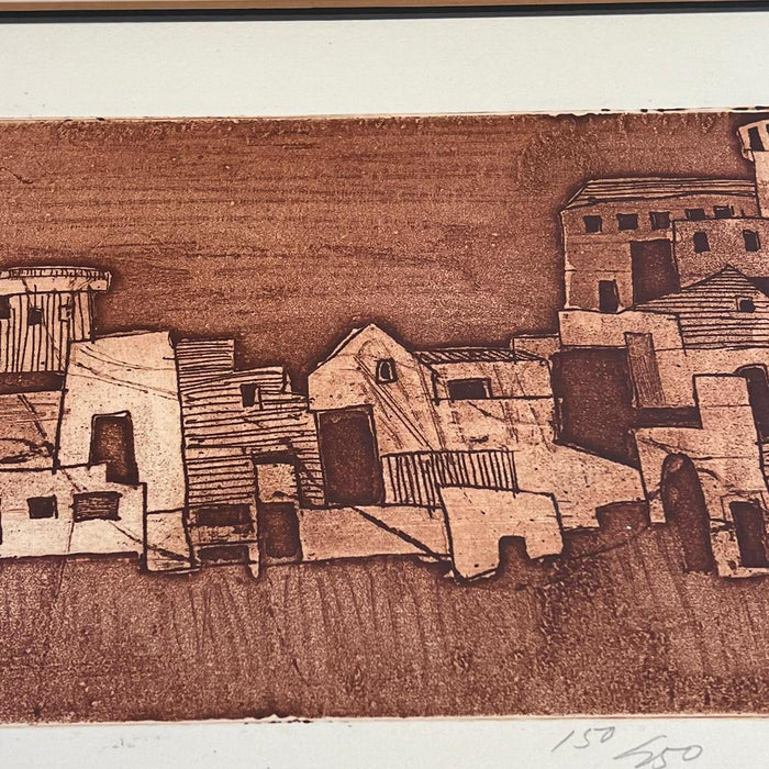 Vintage Signed,numbered and framed Soicher Marin Inc Cityscape 11 print by David Park.