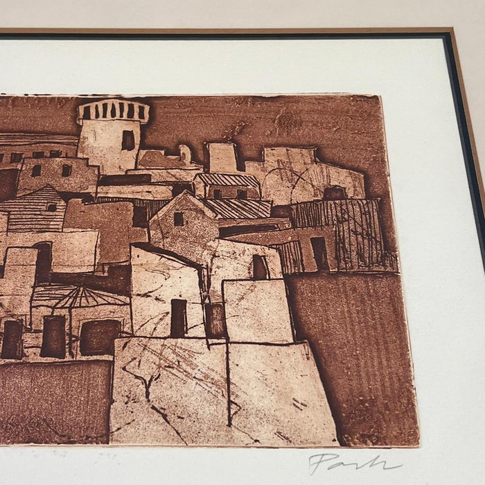 Vintage Signed,numbered and framed Soicher Marin Inc Cityscape 11 print by David Park.