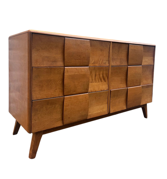 Vintage Solid Maple Mid Century Modern Heywood Wakefield 6 Drawer Dresser (Available by Online Purchase Only)