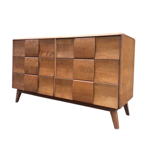 Vintage Solid Maple Mid Century Modern Heywood Wakefield 6 Drawer Dresser (Available by Online Purchase Only)