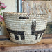 Vintage Southwest Pueblo mid Century Modern style planter Basket (online purchase only)