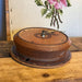 Vintage Stoneware Wall Clock With Floral Detail ( online purchase online )