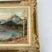 Vintage Teton Mountains Scenic Landscape Framed 1971 painting by F.D. Lessley.
