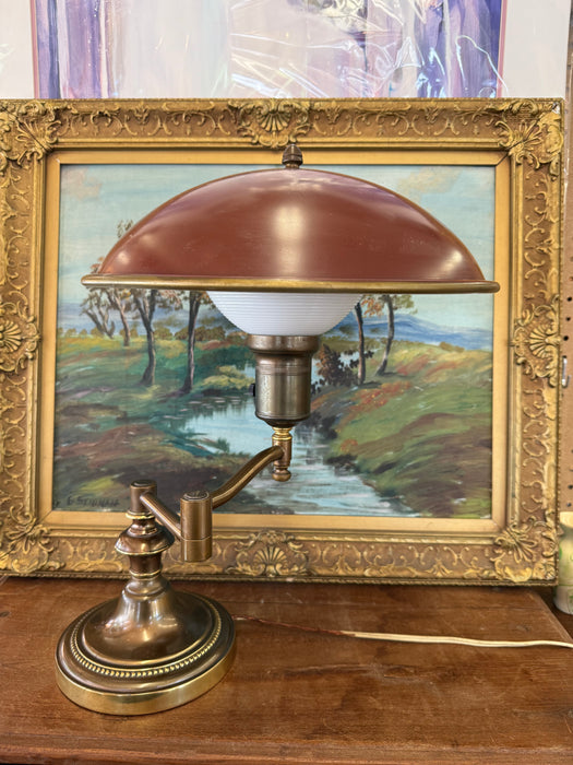 Vintage Traditional Art Deco Style Pharmacist or Bankers ArticulatingTable Lamp