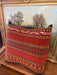 Vintage Traditional Woven Mini Pillow Charactestic of Folk and Ethnic Textiles