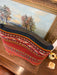 Vintage Traditional Woven Mini Pillow Charactestic of Folk and Ethnic Textiles