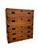 Vintage Two-Part Japanese Kimono Five Drawer Tansu Dresser from the circa 1960s Kiri Wood