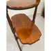 Vintage Two Tiered Side Table With Carved Legs
