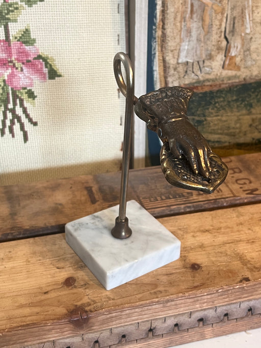Vintage Victorian style decorative hand clip with stone like base.(online purchase only)