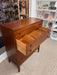 Vintage Walnut Mid-Century Modern Five Drawers Dresser Cabinet by United