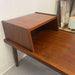Vintage Walnut Toned Mid Century Modern Accent Table.