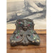 Vintage Weighted Bookend with Motif of Woman and Flowers