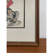 Vintage Whimsical Paint Illustration of British Soldier in Wood Frame