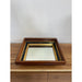 Vintage Wood Framed Mirror With Gilt Wood and Hand Painted Accents.