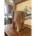Vintage Wooden Carved Elephant Sculpture Stand