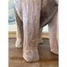 Vintage Wooden Carved Elephant Sculpture Stand