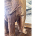 Vintage Wooden Carved Elephant Sculpture Stand