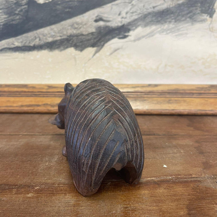 Vintage Wooden Hand caved Bear Figurines