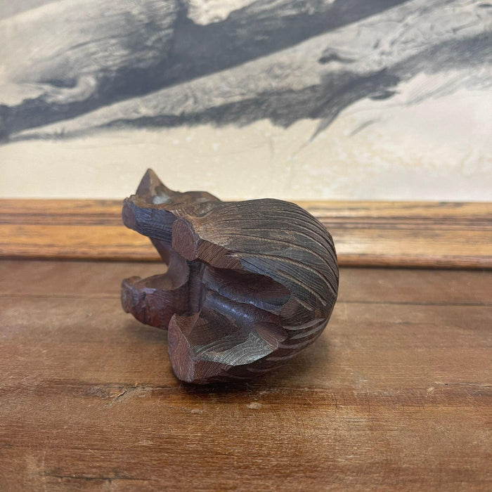 Vintage Wooden Hand caved Bear Figurines