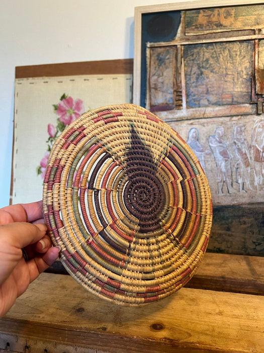 Vintage Woven Coil Basket.