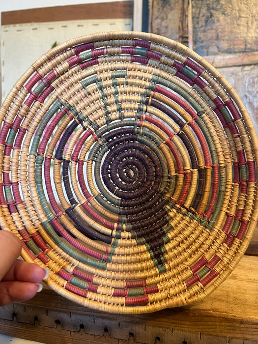 Vintage Woven Coil Basket.