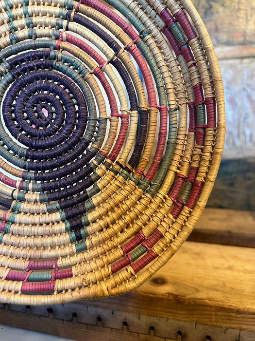 Vintage Woven Coil Basket.