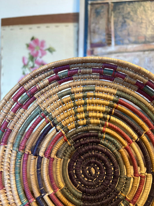 Vintage Woven Coil Basket.