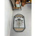 Vintage Wrought Iron Side Table With Ornate Detailing and Glass Top.