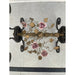 Vintage Wrought Iron Side Table With Ornate Detailing and Glass Top.