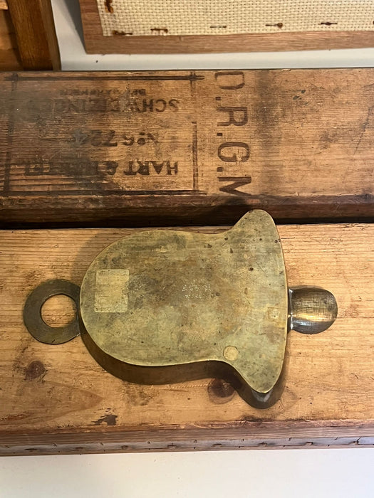 Vintage etched bell shaped Ashtray Trinket Disk