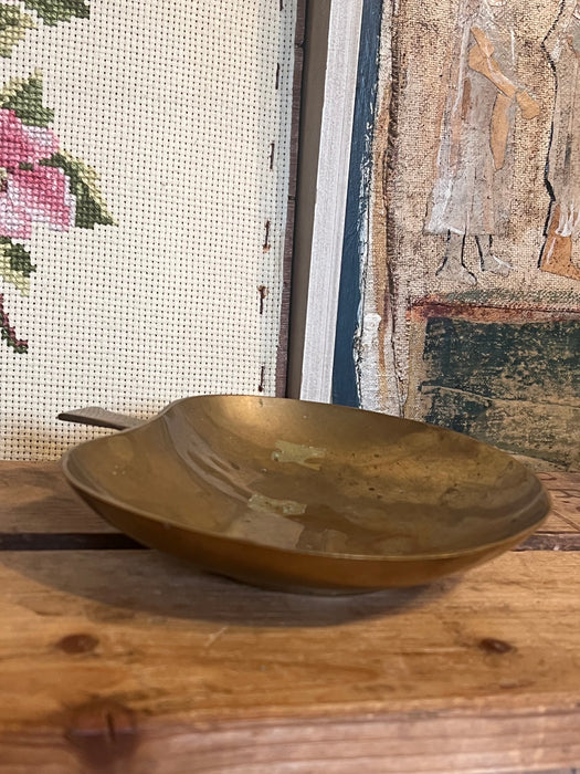 Vintage possibly brass apple shaped Trinket Dish