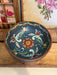 Vintage rosemaling Norwegian style handpainted wooden bowl