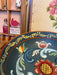 Vintage rosemaling Norwegian style handpainted wooden bowl