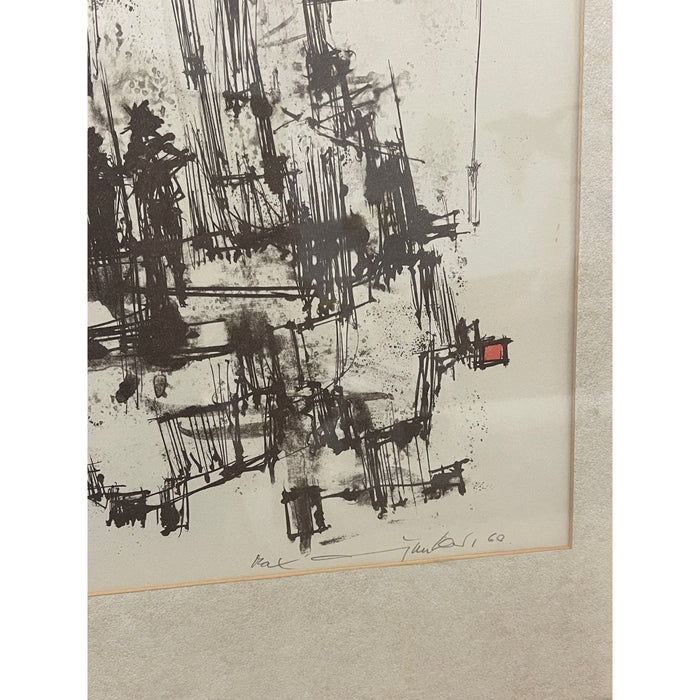 Vintage signed Original Lithograph “Duomo” by European Artist Max Gunther