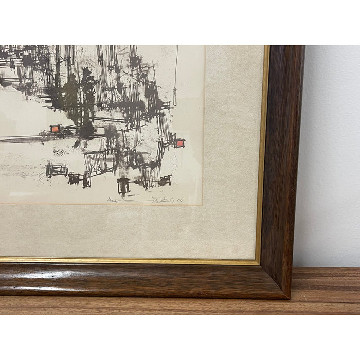 Vintage signed Original Lithograph “Duomo” by European Artist Max Gunther