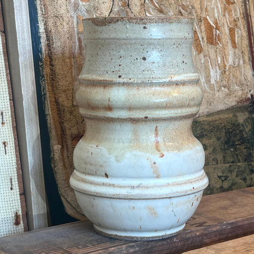 Vintage signed mid Century Modern organic style glazed pottery Vase.(Available by online purchase only)