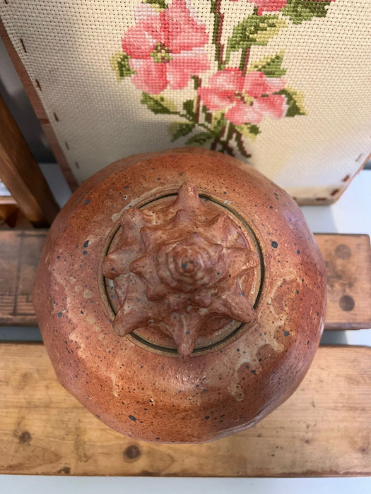 Vintage signed mid century modern style nautical studio pottery