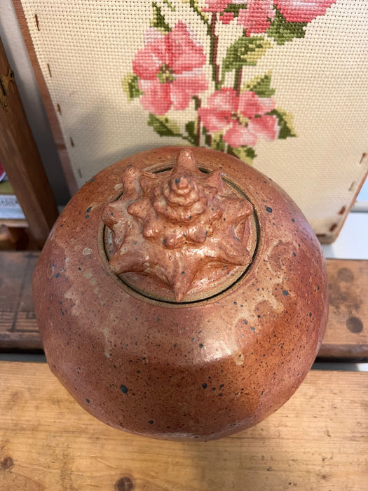 Vintage signed mid century modern style nautical studio pottery