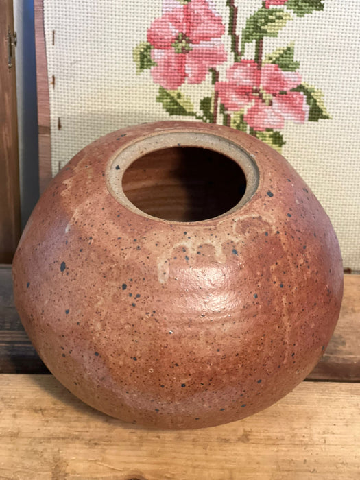 Vintage signed mid century modern style nautical studio pottery